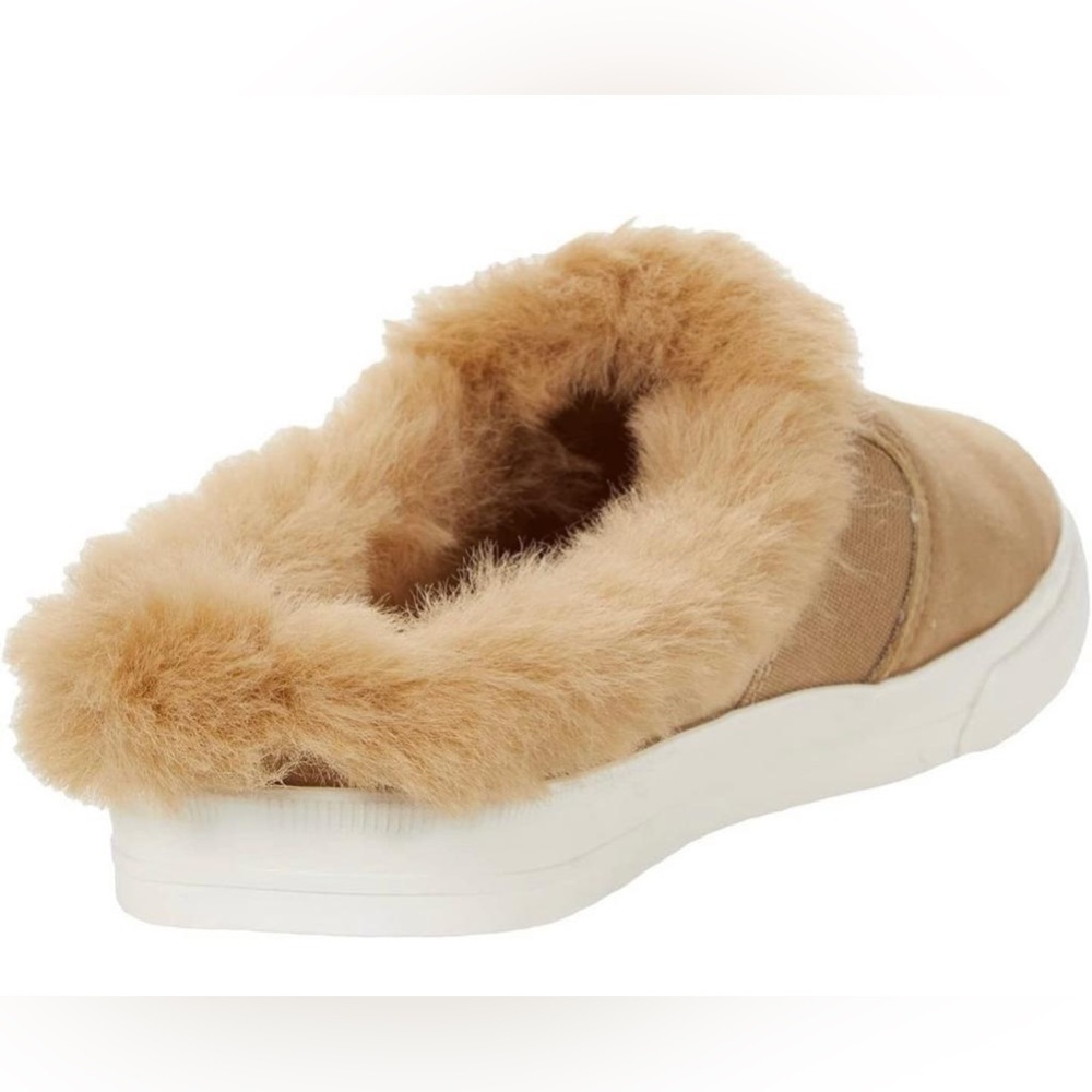 Nib Ralph Lauren Jinny Faux Fur Trim Mule Slippers - Picture 3 of 11